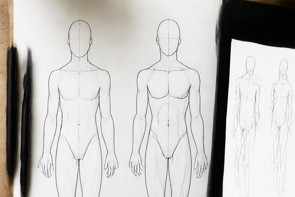 Dessin manga au crayon : Bras et jambes manga : les dessiner sans raideur ni flou