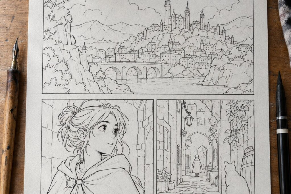 Dessin manga au crayon : Manga, BD, comics : les différences utiles pour dessiner