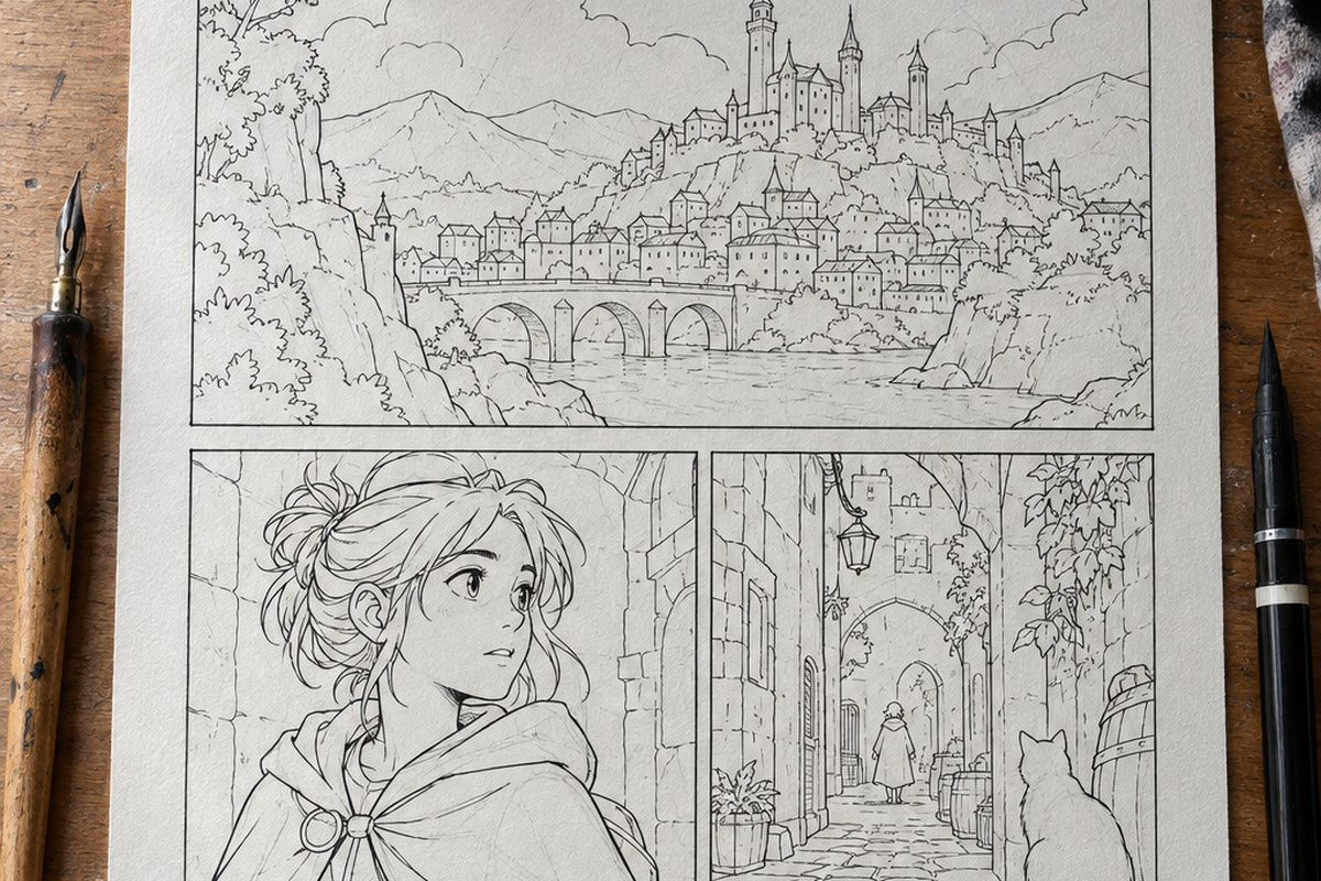 Dessin manga au crayon : Manga, BD, comics : les différences utiles pour dessiner