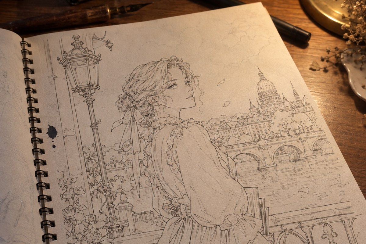 Dessin manga au crayon : Fanart légal en France : dessiner, publier et vendre