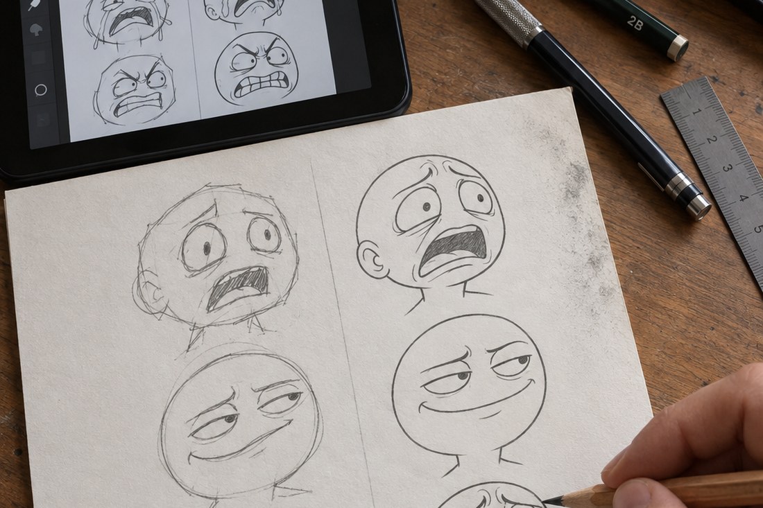 Dessin manga au crayon : découpage d'une scène de confrontation