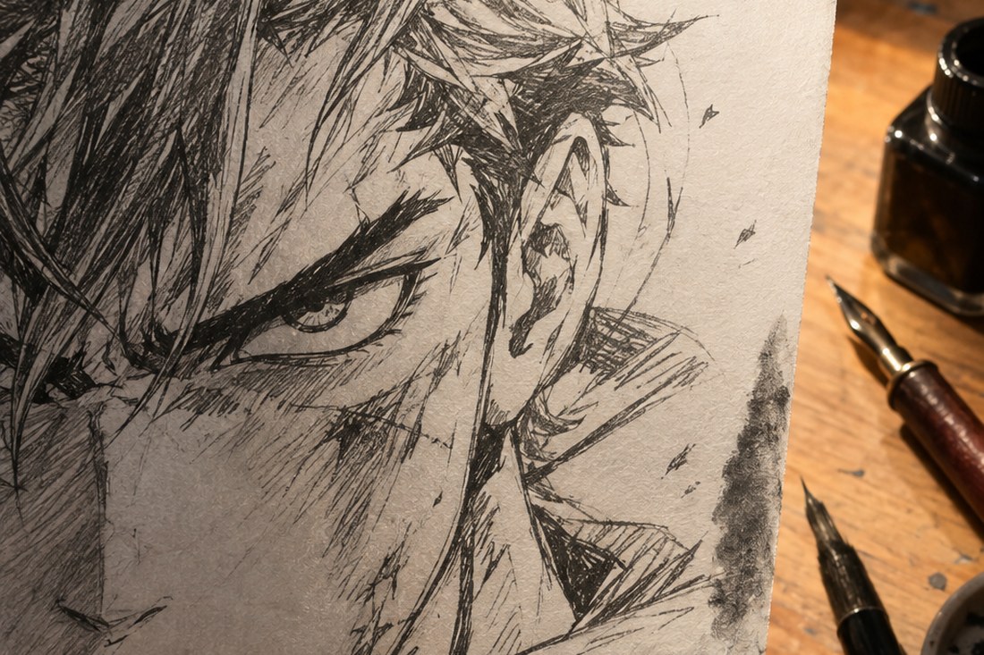 Dessin manga au crayon : créer un personnage de manga : les 10 règles à appliquer