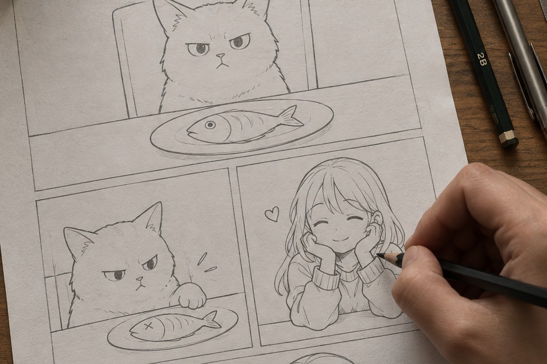 Dessin manga au crayon : style graphique : observe des choix que tu peux reproduire
