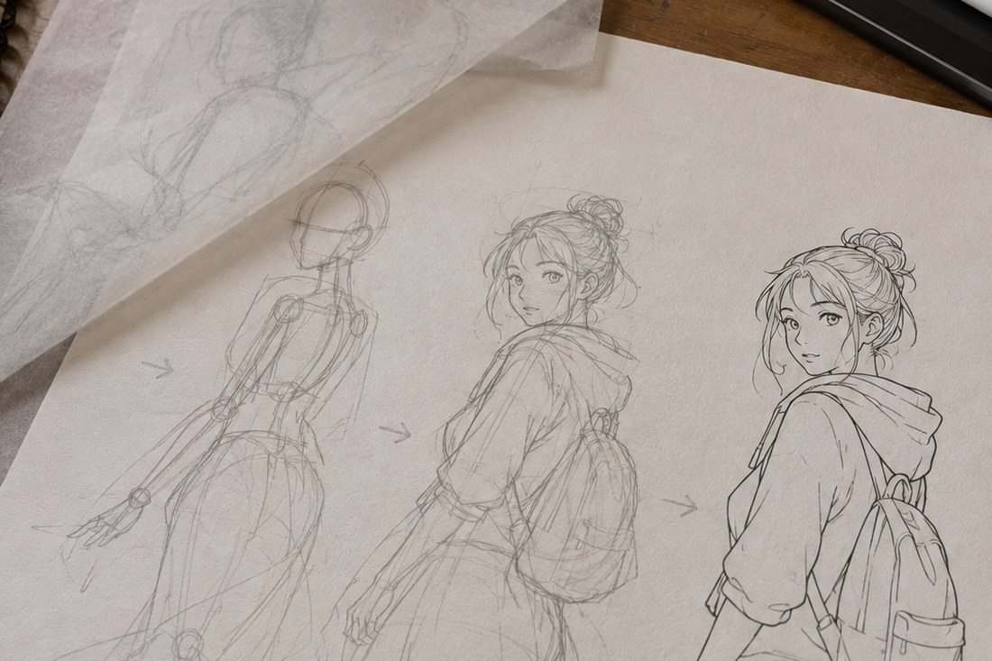 Dessin manga au crayon : exercices pratiques : une routine de 30 minutes