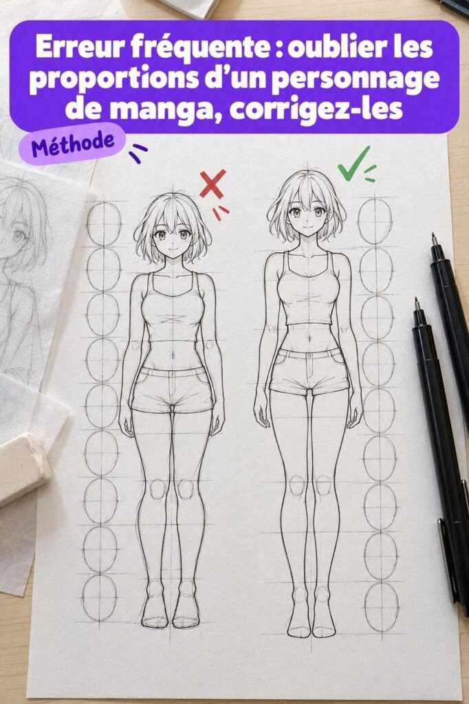 Facile créer un personnage de manga original pour débutants sans matériel