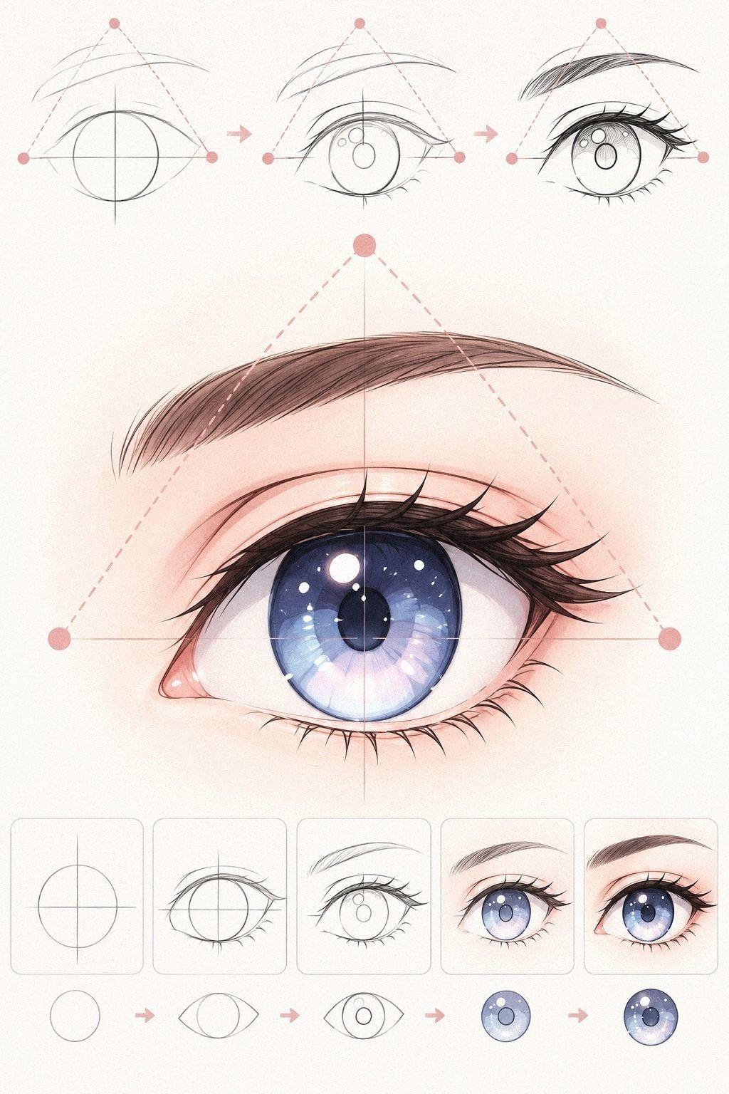 Utilise la règle du triangle du regard