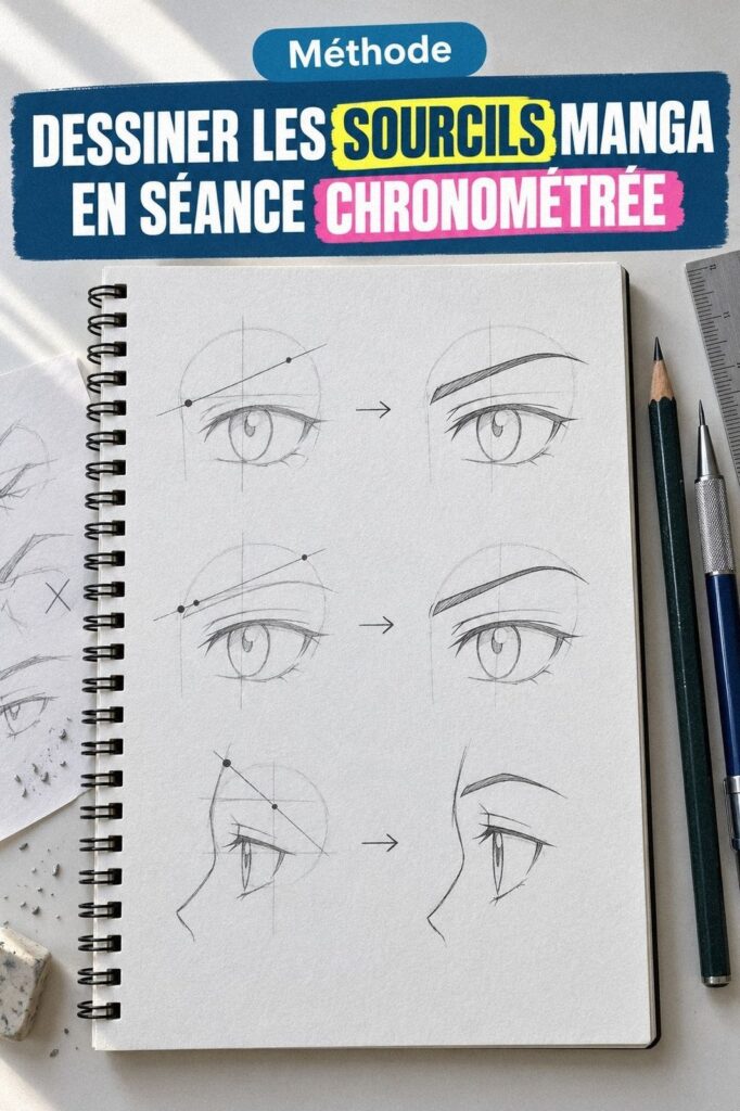 11 Astuces pour Dessiner les Sourcils Manga Sans Faux Pas