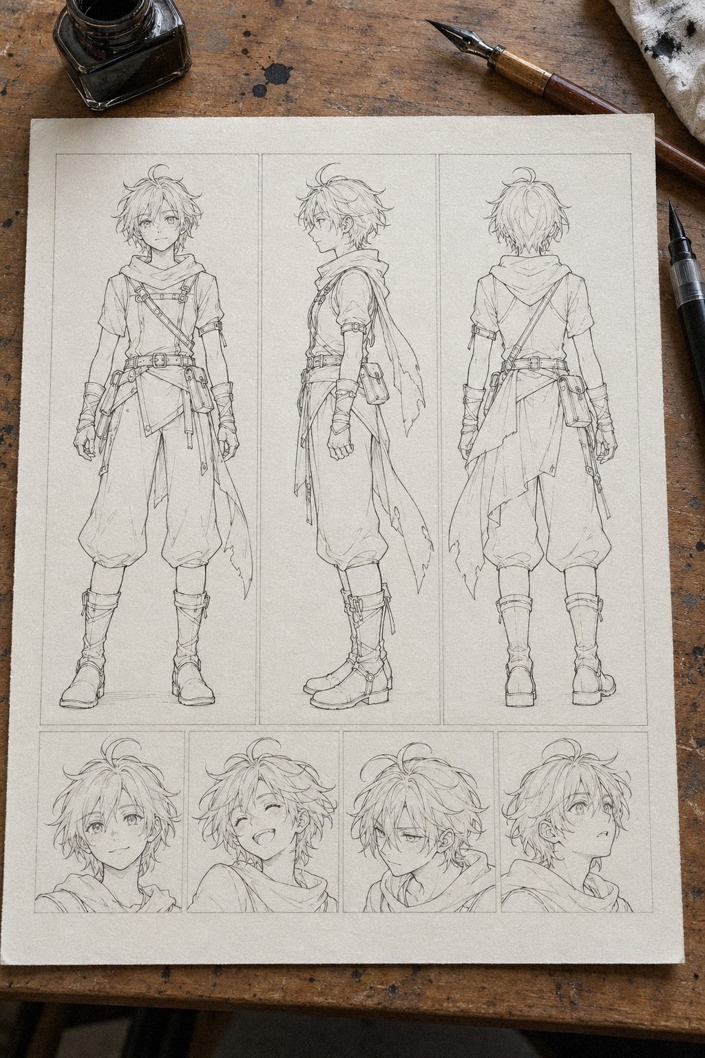 Tester le character design en trois expressions
