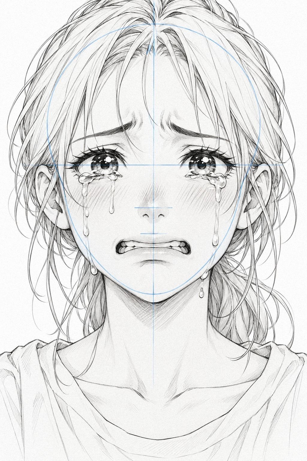 Trace l’axe qui rend le pleurer manga crédible