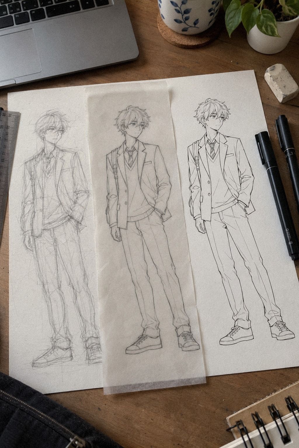 Le lycée shonen qui raconte le personnage