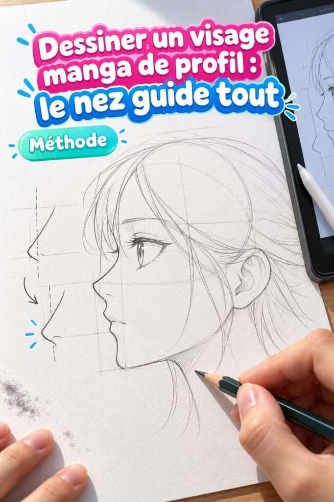 11 Repères Pour Dessiner Un Visage Manga De Profil Sans Déformer Les Traits