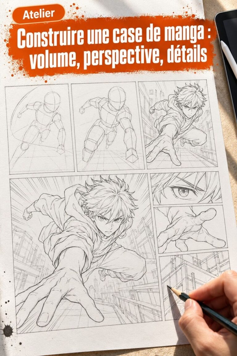 J'ai appris à dessiner une case de manga, mon récit gagne enfin en rythme