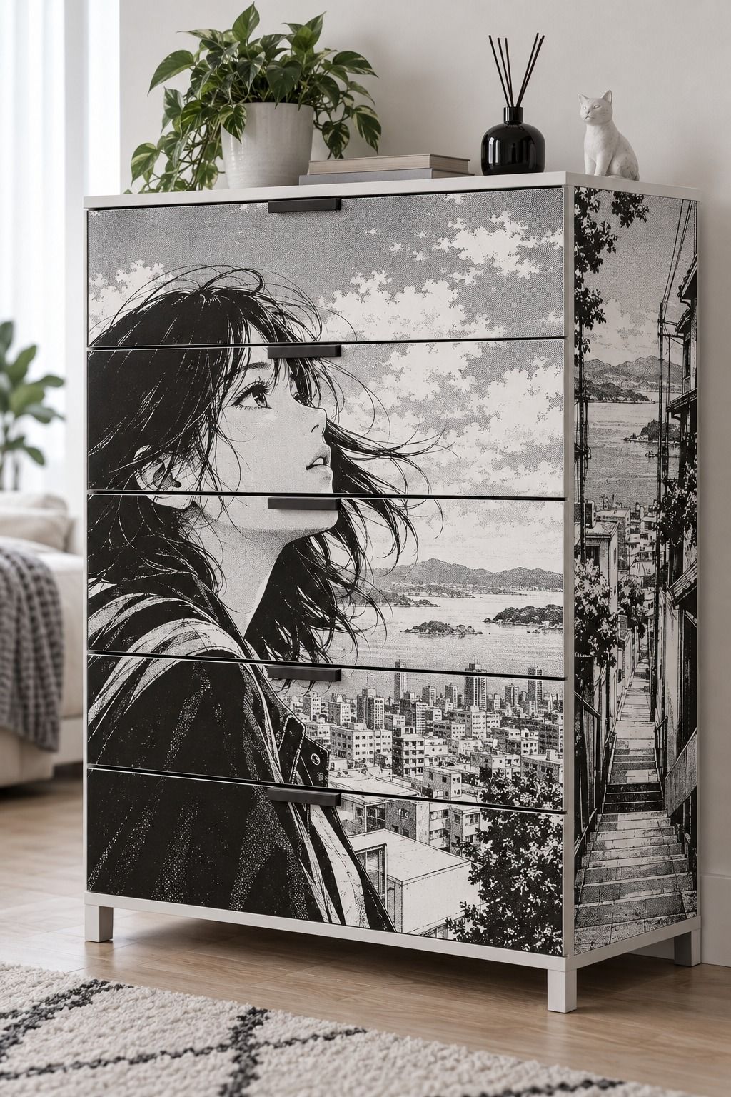 J’ai fixé les trames sur la planche